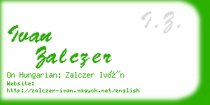 ivan zalczer business card